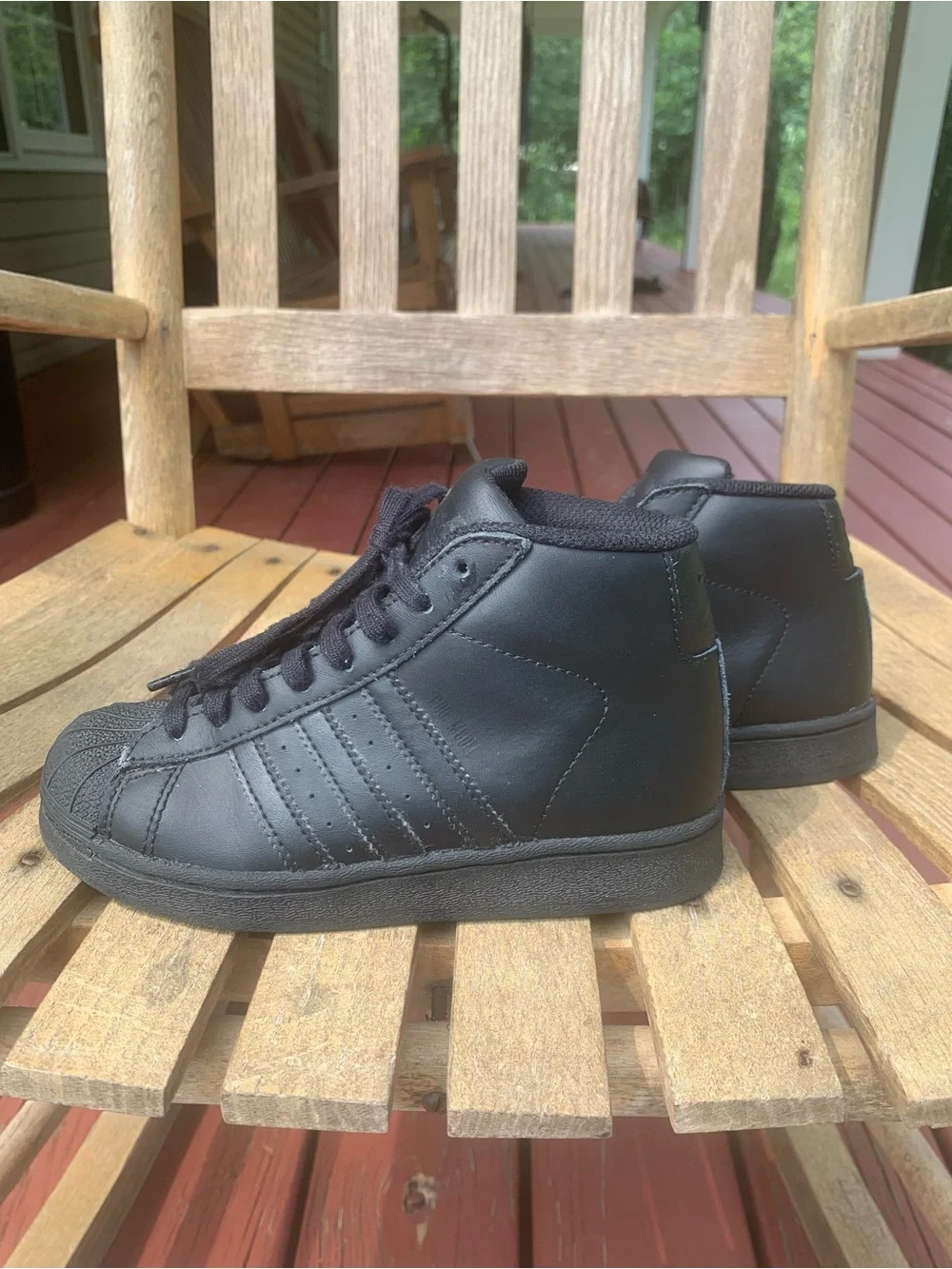 Kids Adidas Pro Model High Top Sneakers